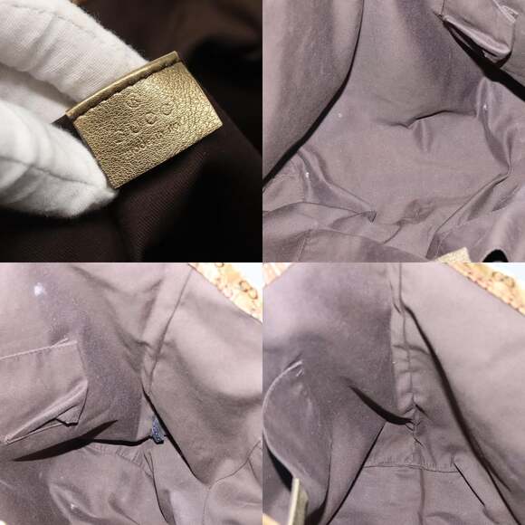 GUCCI GG Crystal Tote Bag Coated Canvas Gold - Picture 12 of 13